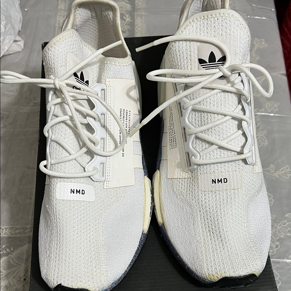 Adidas NMD Men's White Sneakers with Black Details